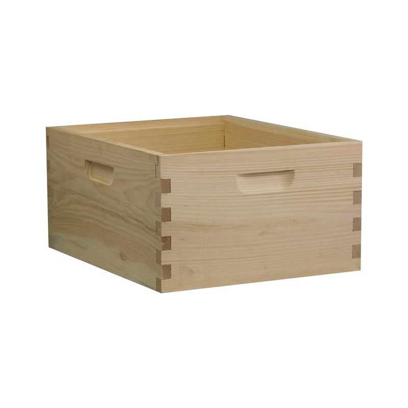 Busy Bees 10 Frame Deep Brood Box (No Frames) | Amish Made in USA | High-Quality Wood Construction | Durable and Long-Lasting | Perfect for Beekeeping Enthusiasts (3) - Image 1